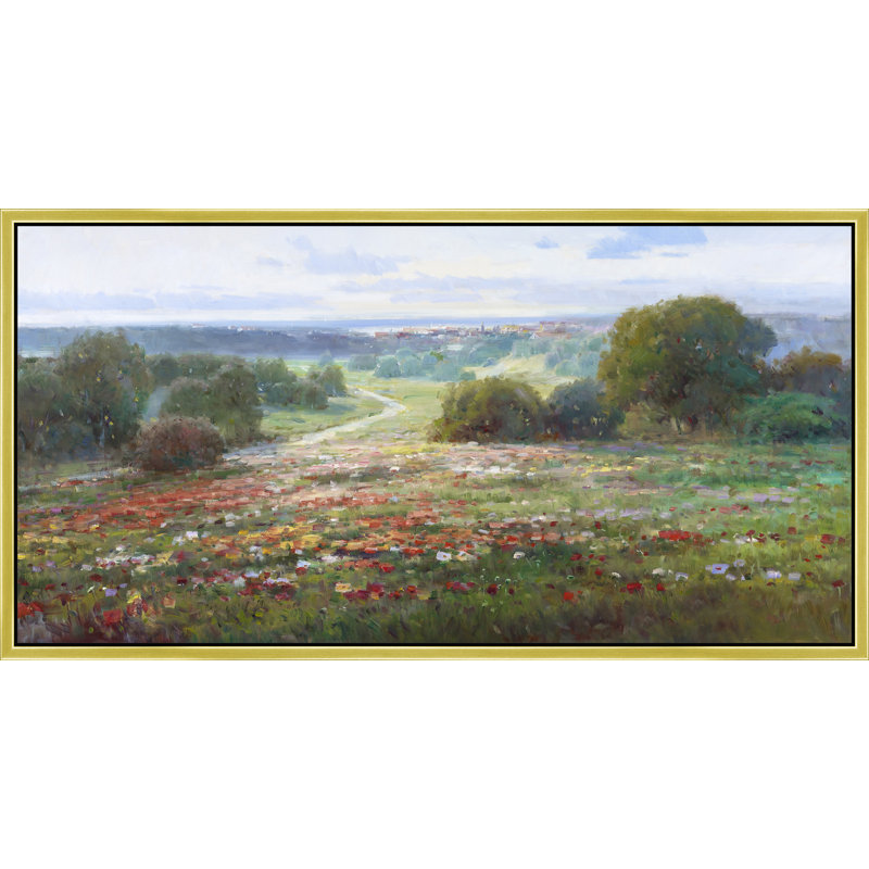 «Meadow Vista», H 26 po x l 50 po, Doré