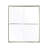 60'' W 72'' H Frameless Rectangle Reversible Shower Kit