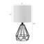 Lampe de table moderne à base géométrique en métal noir-1930707577