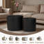 Ensemble de 2 tables basses gigognes avec pieds antidérapants Nesting-133226976