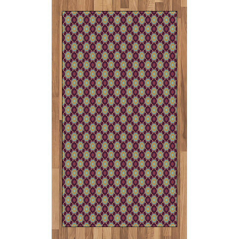 Floral High Density Long Fiber Poly Threads Decorative Area Rug Carpet, Rectangle 2'7" x 5'