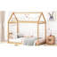 Lit simple en bois