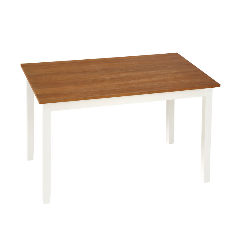 Table de salle à manger en bois massif de 122 cm de large
