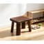 Escabeau en bois massif - Repose-pieds rectangulaire polyvalent pour la maison, la cuisine, la salle de bain et le bureau - Tabouret robuste, durable et polyvalent pour adultes, enfants et personnes âgées