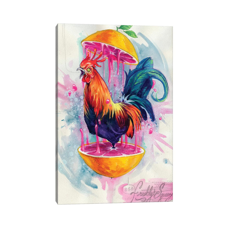 Freshly Squeezed 1 Piece Wrapped Canvas Painting, 20.32 cm H x 30.48 cm W