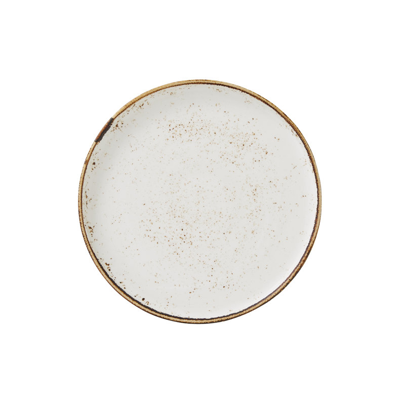 CRAFT BLUE Stack Plate, White/Brown