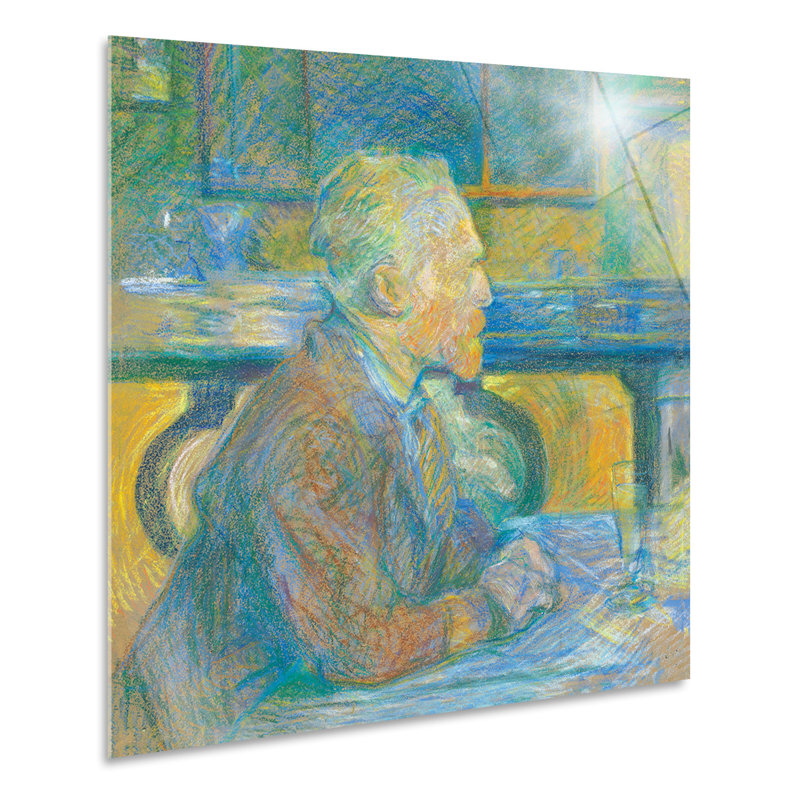 Portrait Of Vincent Van Gogh by Henri De Toulouse - No Frame Print, Plastic/Acrylic, 70cm H x 70cm W