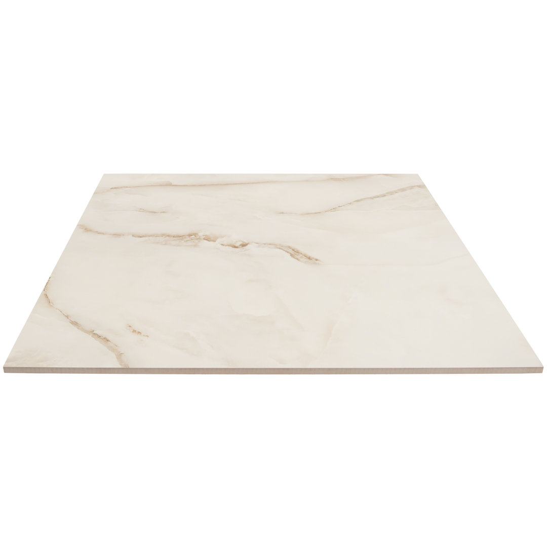Selene Onyx 24" x 24" Porcelain Marble Look Wall & Floor Tile Bond Tile 