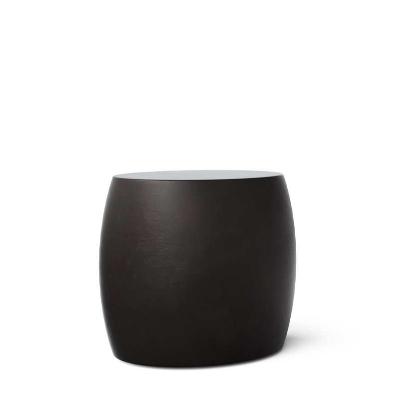 Mixx Drum End Table, Lava Brown