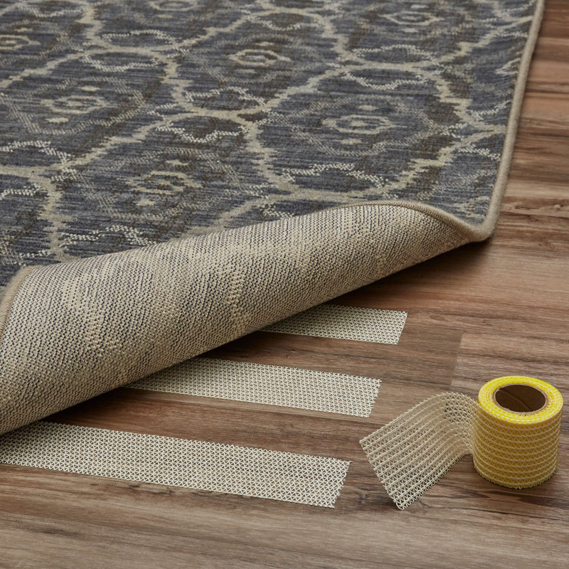 0.25" Non-Slip Rug Pad Gripper Tape, Rectangle 1' x 1'8"