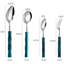 Ensemble de couverts 7 pièces en acier inoxydable de qualité supérieure avec poignée en bambou acrylique, comprenant un couteau à steak, une fourchette, une cuillère et une cuillère à café pour un repas élégant-2075972310