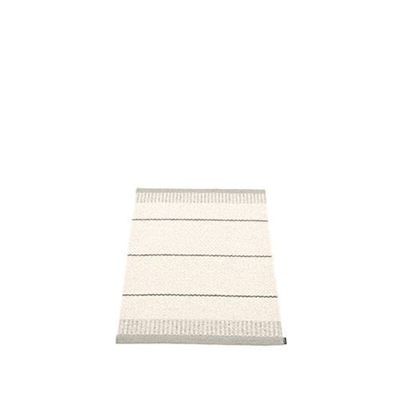 Belle Striped Area Rug in Warm Gray/Beige, Rectangle 2' x 4'