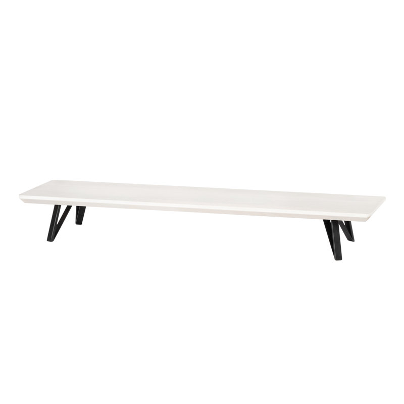 Bois Lameek, Blanc délavé / noir, 40 pouces