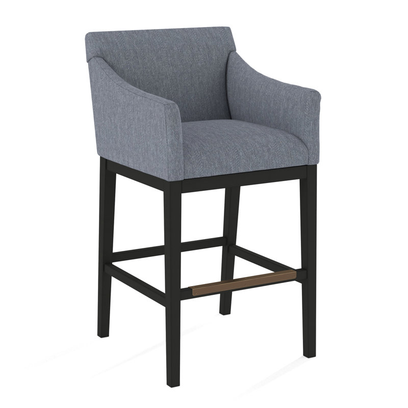 Upholstered Stool, 61612-74, Black