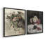 Ensemble de 2 cadres photo rétro Vintage Floral Lxxxvi-1878994308-1878994315