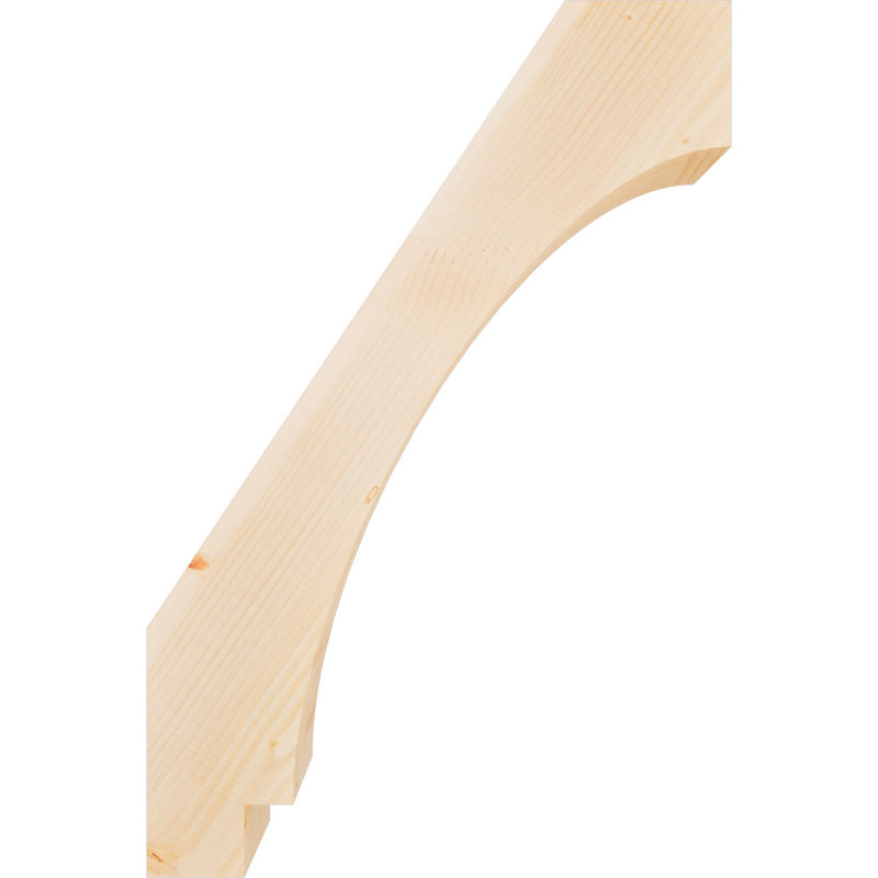 Attelle de genou lisse Imperial, l 5 5 po x P 24 po x H 36 po, sapin Douglas, Sapin de Douglas, Lisse