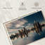 «Detroit Skyline Reflection» sur impression sur toile-1877560200