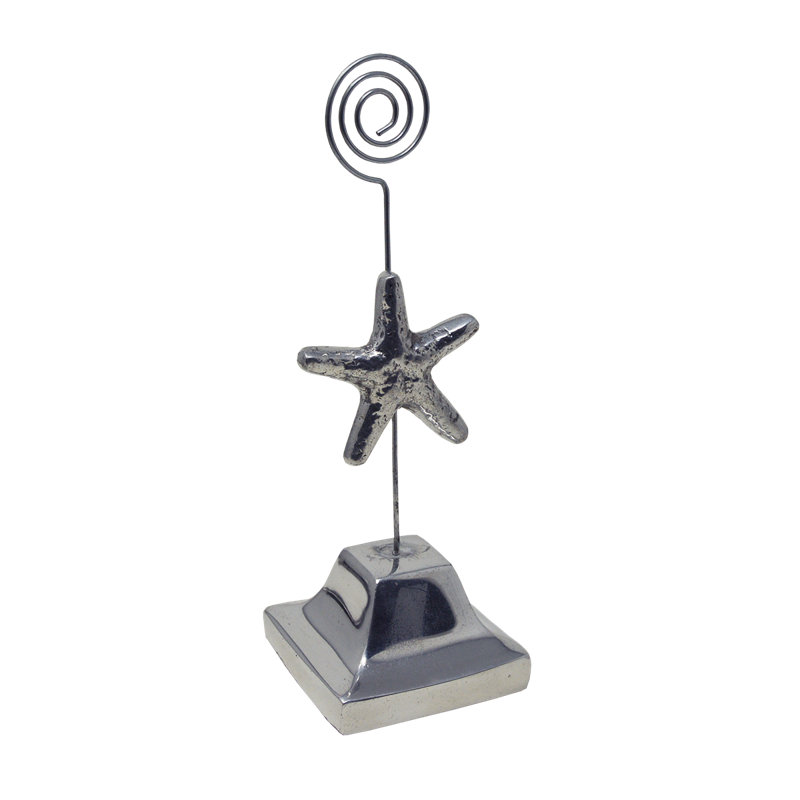 Pewter Starfish Menu/card Display