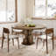 Table de salle à manger en bois de noyer foncé 47 po / 53 po / 59 po Amberly-1915328669