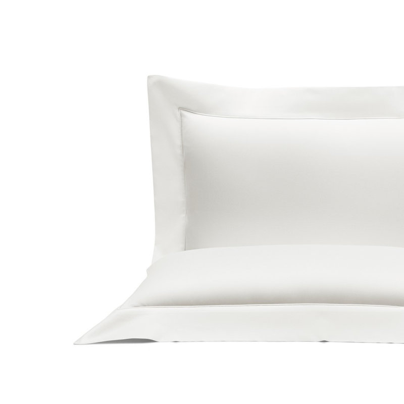 Single Ajour Pillow Sham, Standard, White
