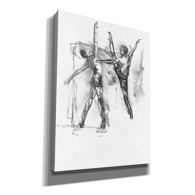 «Dance figure 5» par Stellar Design Studio, art mural sur toile, H 54 po x l 40 po x P 1,5 po