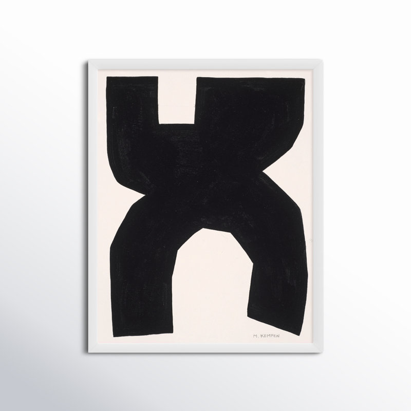 Module On White 1 by Michael Kempen, White, 50" H x 40" W x 1.25" D