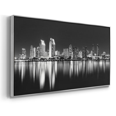 San Diego Lights- Framed Gallery Wrapped Canvas -Ready to Hang