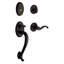 Logan Handleset with Deadbolt and Door Lever and Rosette-22084656-22084657
