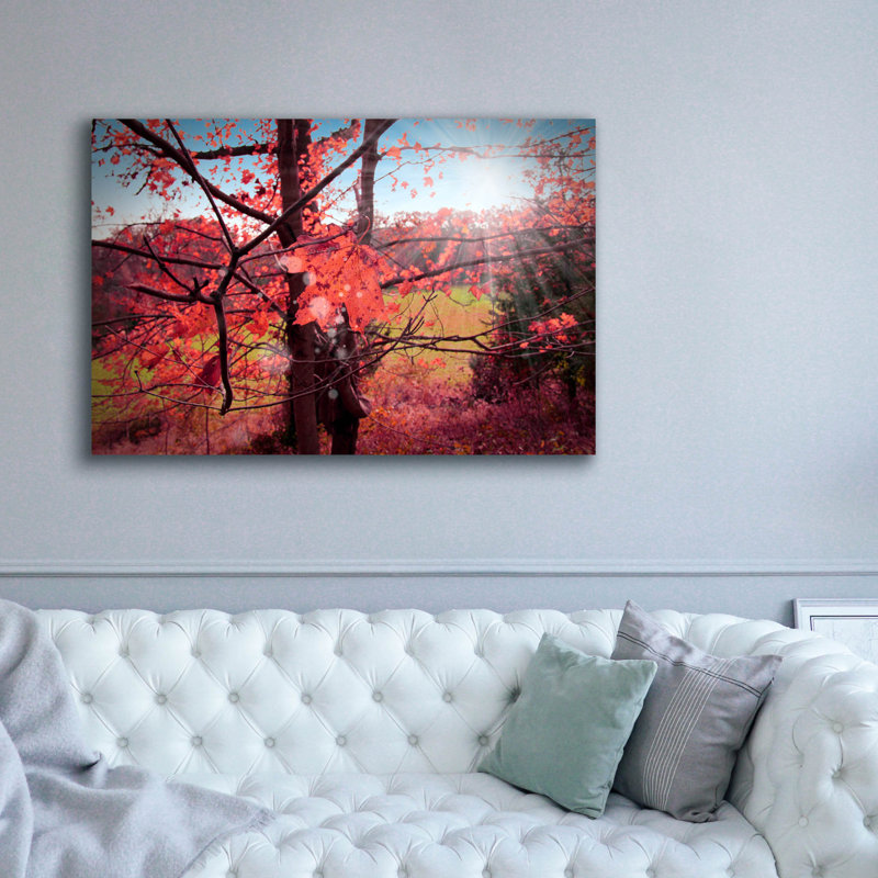 «Fall Forest» par Mark Ashkenazi, art mural sur toile, H 40 po x l 60 po x P 1,5 po