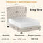 Lit tapissier en tissu, base de lit à hauteur réglable capitonnée-312617141-312617137