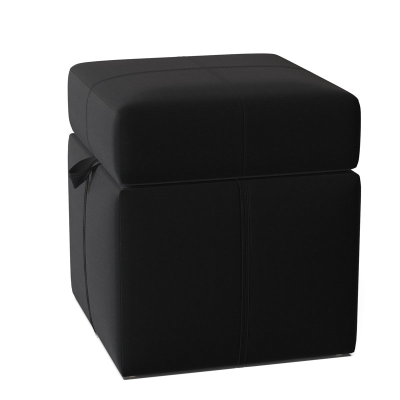 Preesall Upholstered Ottoman, Ireland Black