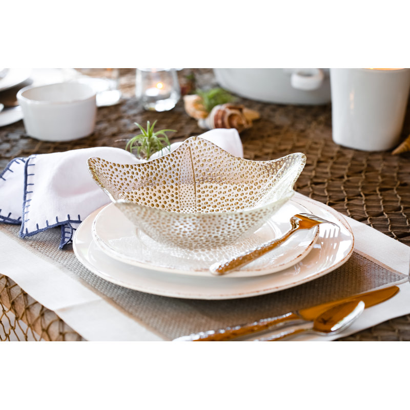 Lastra Stoneware Condiment Server, White
