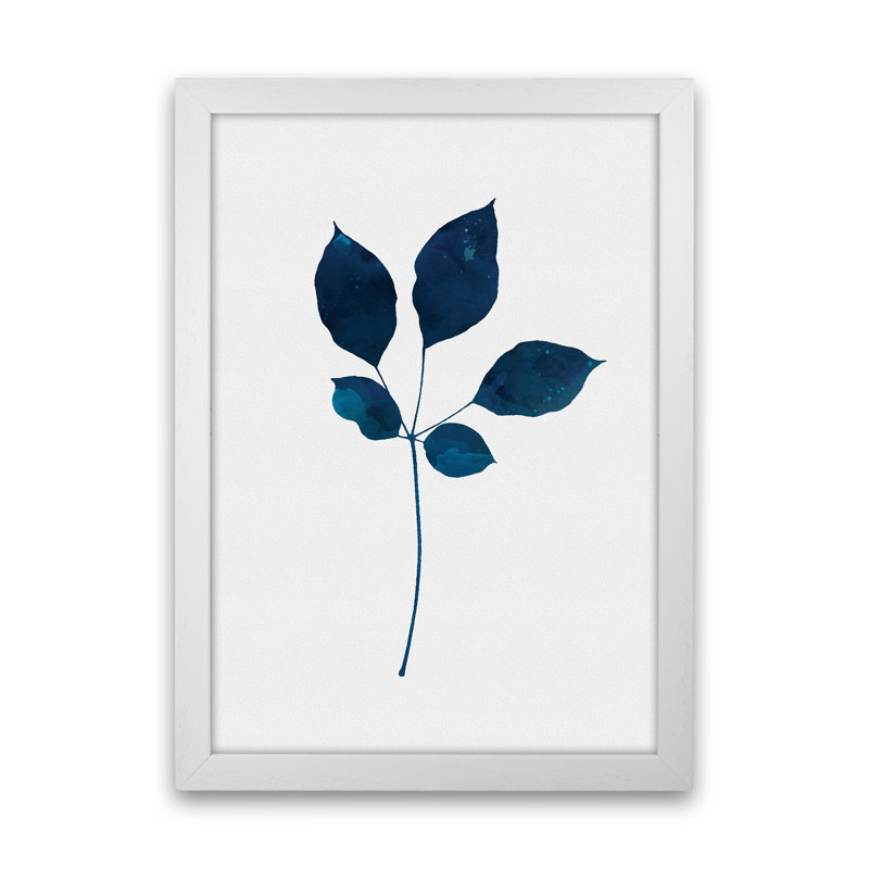 Foliahe No 2 - Print, 46cm H x 34cm W x 3cm D, White Framed