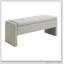 Banc de bout moderne avec rangement, grand tabouret de repose-pieds rembourré, banc de meuble-lavabo de fenêtre confortable pour salon, chambre à coucher, dortoir, table basse, lin foncé-1478655903