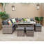 Berrywood 9 - Person Patio Dining Set Rectangular Table with Cushions Included
