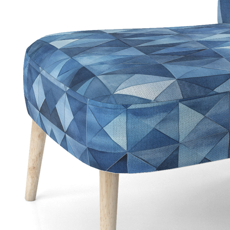 Chaise rembourrée Abstract, Side Chair Armless