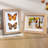 5X7 Shadow Box Frame Small Shadow Box Display Case 4 Pack Natural Wood Picture Frame Glass Surface Internal Depth 0.6 Inch For Wall Or Tabletop