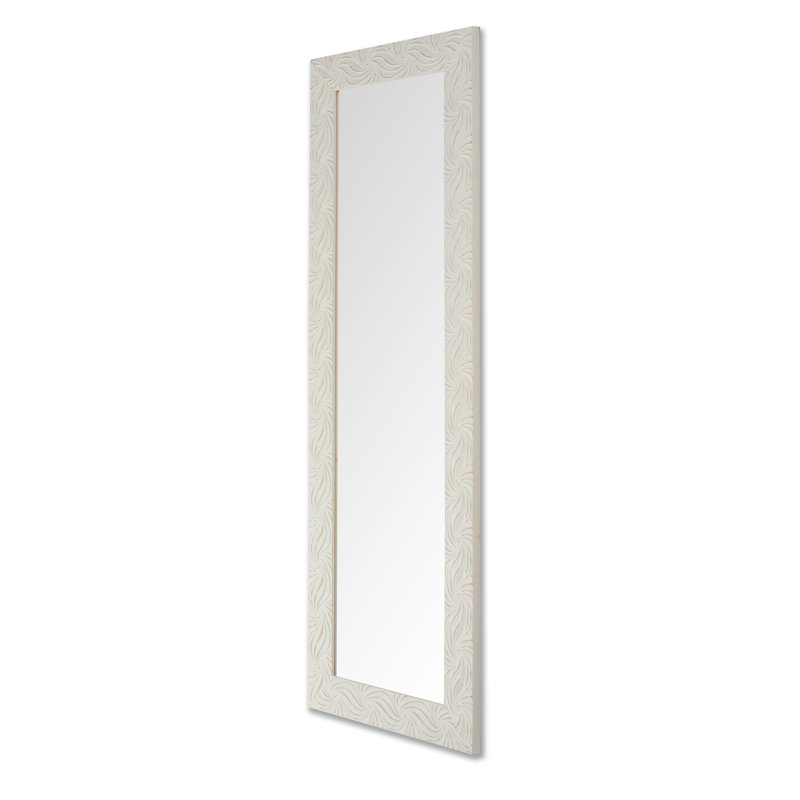 Charlack Solid Wood Flat Mirror with Hooks