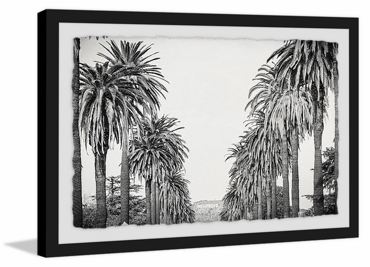 «Palm Tree Avenue» par Morgan Hartley - reproduction de photo encadrée, H 30 po x l 45 po