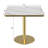 Modern Square Dining Table with Top and Sturdy Metal Frame, 31.5 Inch Diameter Bistro Style Table for Contemporary Kitchen or Dining Room-299170009
