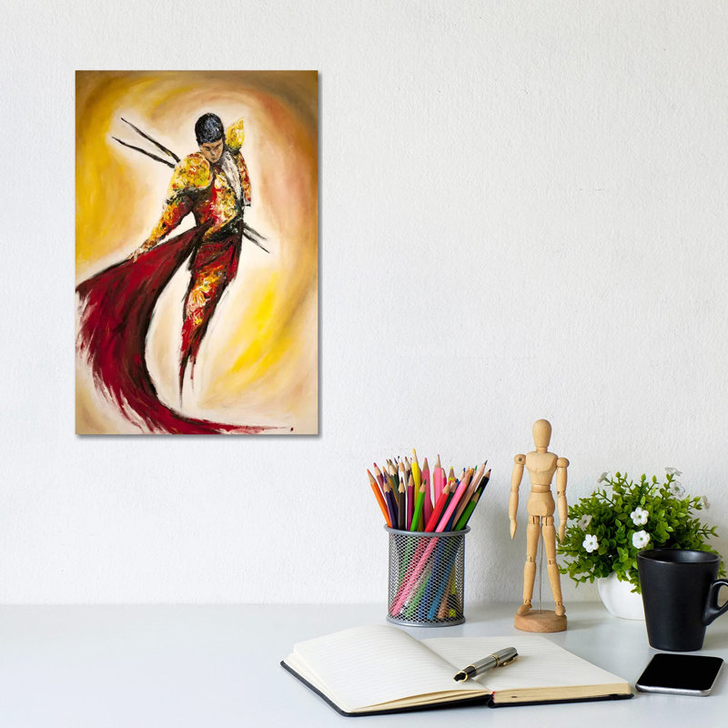 Matador by Marc Allante - Wrapped Canvas Painting, 20.32 cm H x 30.48 cm W