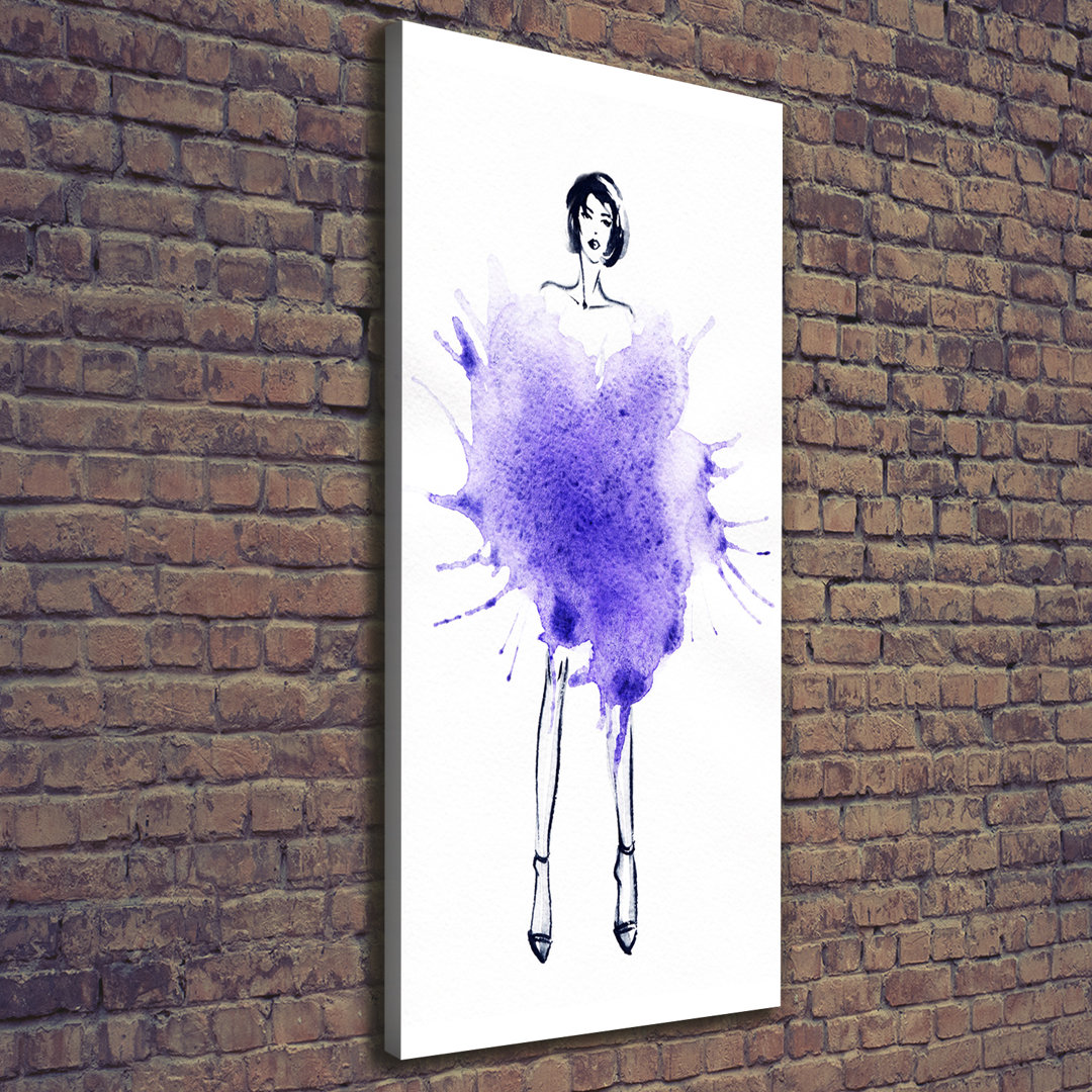 Mode-Illustration - Kunstdrucke auf Leinwand - Wrapped Canvas