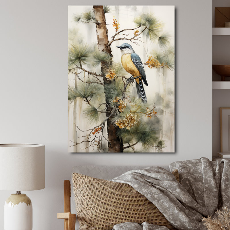 Forêt, gardiens du minimalisme III - décoration murale forêt, H 40 po x l 30 po x P 1,5 po, Toile tendue
