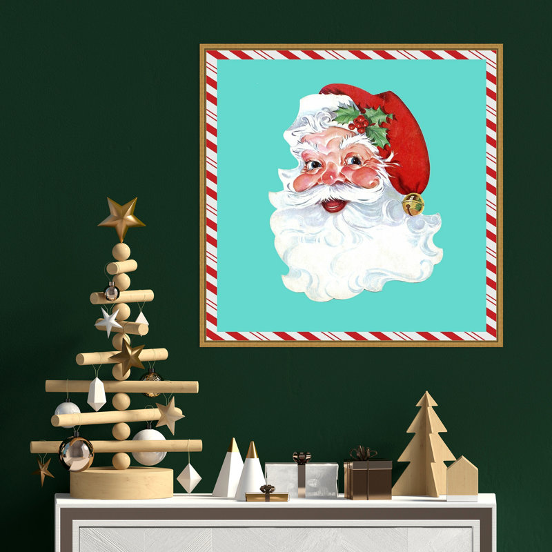 "1955 Christmas II" par Alicia Ludwig - cadre flottant, impression sur toile