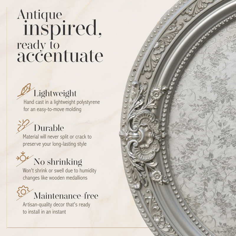 Round Chandelier Ceiling Medallion