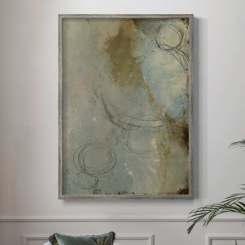 Zen Path I, reproduction encadrée - bois massif, H 30 po x l 24 po