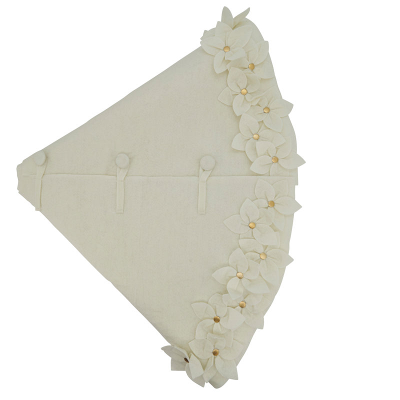 Tree Skirt Collection Floral Tree Skirt, 2.5" H x 53" W x 53" L