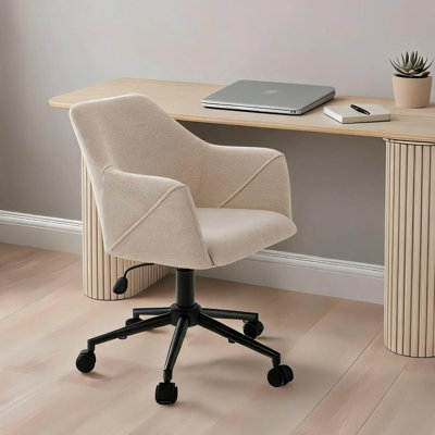 Upholstered Swivel Office Chair