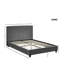 Faux Linen Upholstered Bed Frame  -517075698