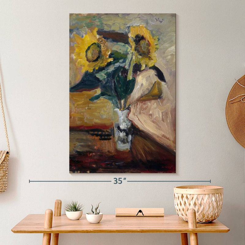 Vase de tournesols 1898-99, H 30 po x l 20 po